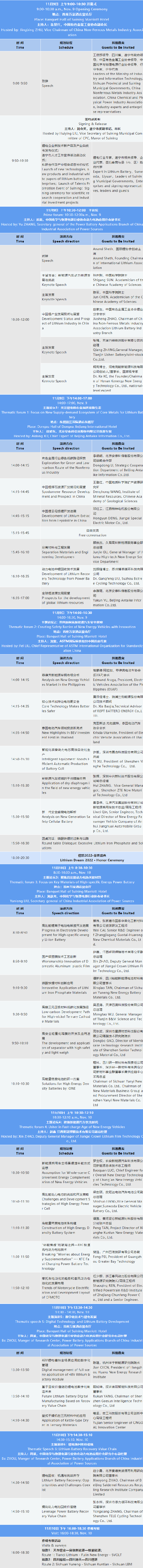 詳細(xì)議程公布 | 2022中國(guó)（遂寧）國(guó)際鋰電產(chǎn)業(yè)大會(huì)暨新能源汽車(chē)及動(dòng)力電池國(guó)際交流會(huì)