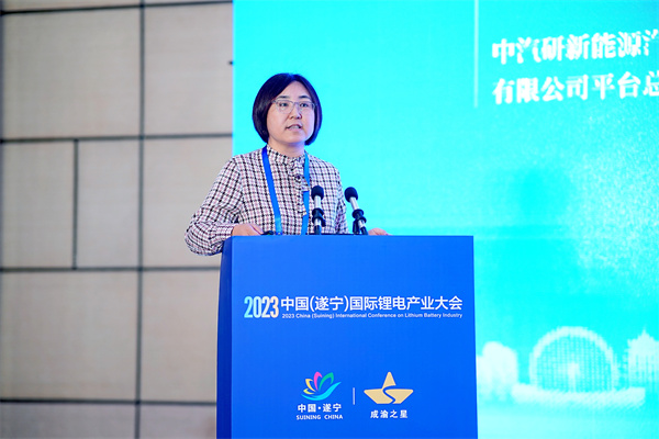 中汽研新能源汽車檢驗中心（天津）有限公司平臺總監(jiān) 教授級高工王煒娜：動力電池多尺度、全層級測評分析技術(shù)