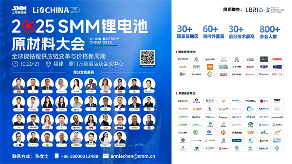 【全球鋰電精英集結(jié)廈門！】2025SMM鋰電池原材料大會(huì)重磅來(lái)襲：解碼鎳鈷鋰供應(yīng)鏈變革與價(jià)格新周期